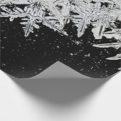 PAPIER CADEAU WILSON BENTLEY SNOWFLAKES ON NIGHT SKY (Coin)