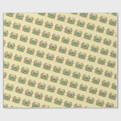 Papier Cadeau Windmill, Delft Look, (Plat)