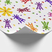 Papier Cadeau Windmills Papier Arrière - plan personnalisé (Coin)