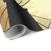 Papier Cadeau Windmills Sunrise (Coin rond)