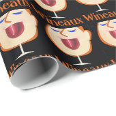 Papier Cadeau Wineaux, papier visage souriant (Coin rond)