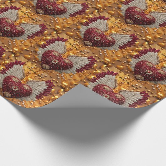 Papier Cadeau "Wings Of Love" (Coin)