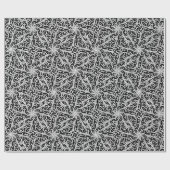 Papier Cadeau Winston noir et blanc (Plat)