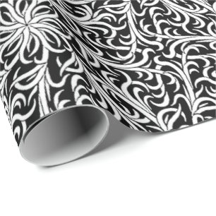 Papier Cadeau Winston noir et blanc