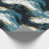 Papier Cadeau Winter Abstract Paint (Coin)
