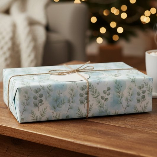 Papier Cadeau Winter Botanical Elegance