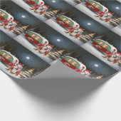 Papier Cadeau Winter Bulldog Caravan Christmas Adventure (Coin)