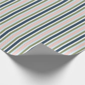 Papier Cadeau Winter Candy Stripe Gift Wrap (Coin)