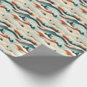 Papier Cadeau Winter Scene Trees Mountains Snow (Coin)