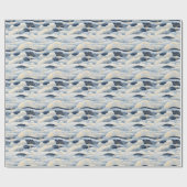 Papier Cadeau  Winter Scene Trees Mountains Snow  (Plat)