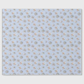 Papier Cadeau Winter Snowflakes and Sparkles Wrapping Paper (Plat)