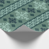 Papier Cadeau Winter Snowflakes Nordic Wrapping Paper (Coin)