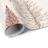 Papier Cadeau Winter Trees - Rustic Holiday Forest (2) (Coin rond)