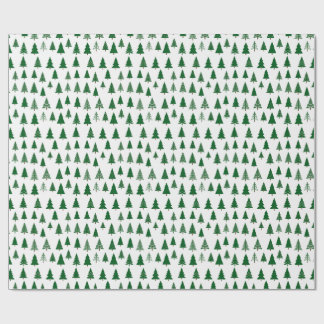 Papier Cadeau Winter Trees Wrapping Paper