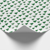 Papier Cadeau Winter Trees Wrapping Paper (Coin)