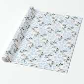 Papier Cadeau Winter Wild Glacier Leopard (Déroulé)