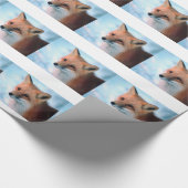 Papier Cadeau Winter Wildlife Red Fox (Coin)