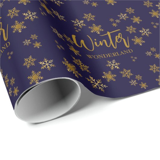 Papier Cadeau Winter Wonderland (Coin rond)