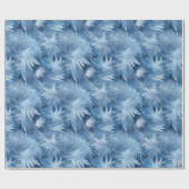 Papier Cadeau Winter Wonderland Bleu gelé motif (Plat)