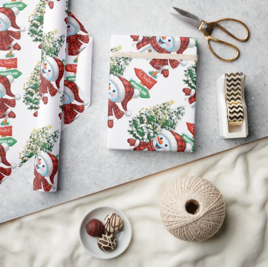 Papier Cadeau Winter Wonderland - Matte Wrapping Paper (Artisanat)