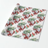 Papier Cadeau Winter Wonderland - Matte Wrapping Paper (Déroulé)