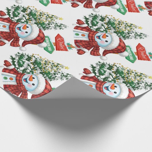 Papier Cadeau Winter Wonderland - Matte Wrapping Paper (Coin)