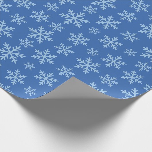Papier Cadeau Winter Wonderland Snowflakes Noël sans couture (Coin)