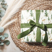 Papier Cadeau Winter Woodland Deer Christmas Wrapping Paper