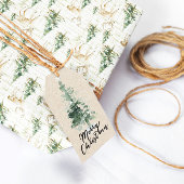 Papier Cadeau Winter Woodland Deer Christmas Wrapping Paper
