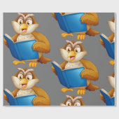 Papier Cadeau Wise Old Owl (Plat)