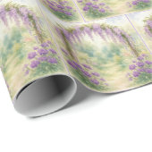 Papier Cadeau Wisteria Archway dans un jardin d'été (Coin rond)