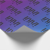 Papier Cadeau WMSA Bars & Stars Black on Gradient Matte 6 ft (Coin)