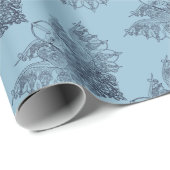 Papier Cadeau Woden : Raven (Coin rond)