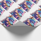 Papier Cadeau Wolf motif pour égayer (Coin)