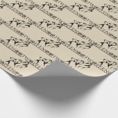 Papier Cadeau Wolfenoot - approvisionnements de partie de loup (Coin)