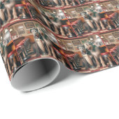 Papier Cadeau Wolfhounds irlandais Avec Soda À La Crème De Glace (Coin rond)