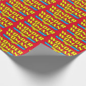 Papier Cadeau Wonder Woman Nom et logo (Coin)