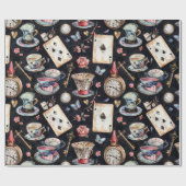 Papier Cadeau Wonderland Alice Motif (Plat)