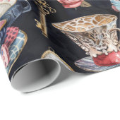 Papier Cadeau Wonderland Alice Motif (Coin rond)