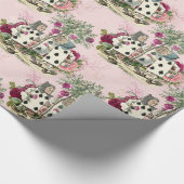Papier Cadeau Wonderland Alice White Rabbit Blush Vintage (Coin)