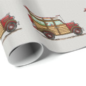 Papier Cadeau Woody surfant mignon (Coin rond)