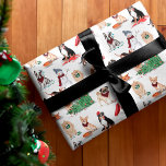 Papier Cadeau Woofy Christmas mignon Aquarelle Chiens coquins<br><div class="desc">Joli et adorable papier d'emballage de Noël Woofy mettant en vedette nos adorables chiens malveillants et malicieux à l'aquarelle peints à la main dans un motif répétitif. Les feuilles de papier d'emballage de Noël de ce chien malicieux sont parfaites pour les amoureux des animaux et font un excellent cadeau. Toutes...</div>