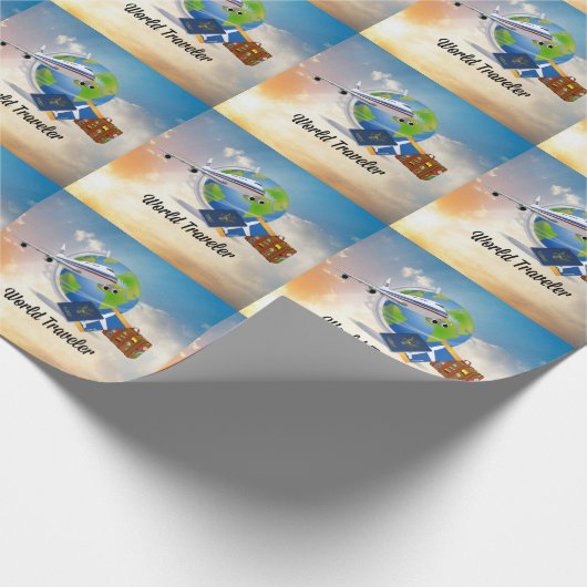 Papier Cadeau World Traveller, Design 2, (Coin)