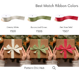 Papier Cadeau WP07 Flocon de neige Noël Brown moderne élégant