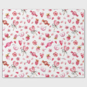 Papier Cadeau WP | Nom, Bonbons & Coeurs Valentines 30 po sur 6 (Plat)