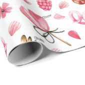 Papier Cadeau WP | Nom, Bonbons & Coeurs Valentines 30 po sur 6 (Coin rond)