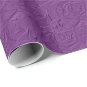 Papier Cadeau WRAP Lavande violet Rose intégrée (Coin rond)