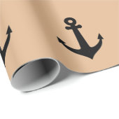 Papier Cadeau Wraping Paper Anchor (Coin rond)