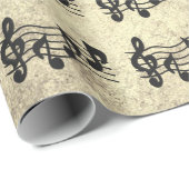 Papier cadeau - Wrapped in Music (Coin rond)