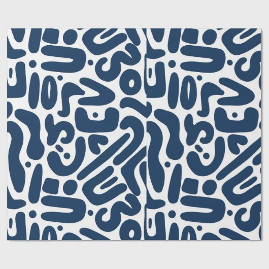 Papier Cadeau Wrapping blue hit (Plat)